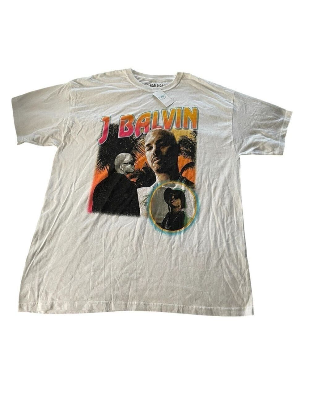 NWT Rue21 White J Balvin Tee Shirt